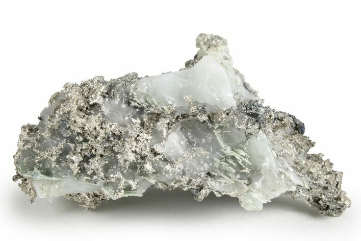 Native Silver Formation On Calcite - Morocco #152599